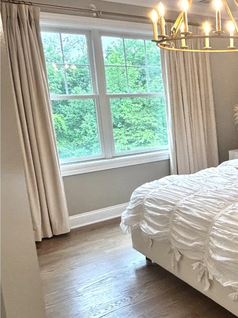 Custom Drapery Ivory Velvet Window Treatments 50x84 Blackout Curtains